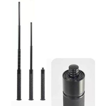 Telescopic Hiking and Trekking Pole with Self-Defense Baton