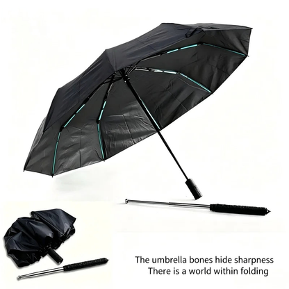 Outdoors Mult Funtional Umbrella inside Extendable Baton Defensive