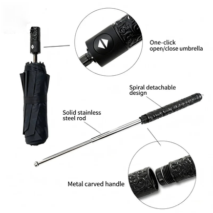 Outdoors Mult Funtional Umbrella inside Extendable Baton Defensive