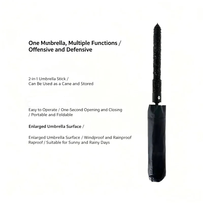 Outdoors Mult Funtional Umbrella inside Extendable Baton Defensive